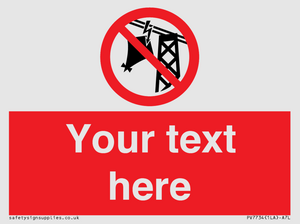 Custom prohibition do not fly kites near overhead electrical power lines